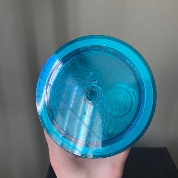 Starbucks | 2015 Turquoise Diamond Metallic Venti 24 oz Tumbler No Straw - Picture 2 of 6